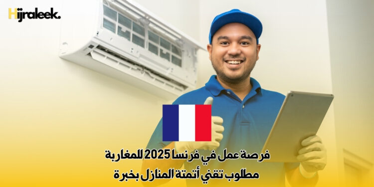 فرصة عمل في فرنسا 2025 للمغاربة : مطلوب تقني أتمتة المنازل بخبرة