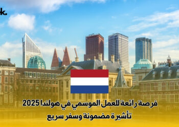 فرصة رائعة للعمل الموسمي في هولندا 2025 : تأشيرة مضمونة وسفر سريع