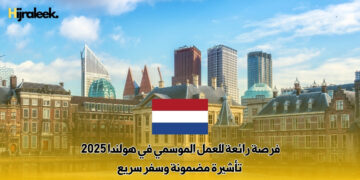 فرصة رائعة للعمل الموسمي في هولندا 2025 : تأشيرة مضمونة وسفر سريع