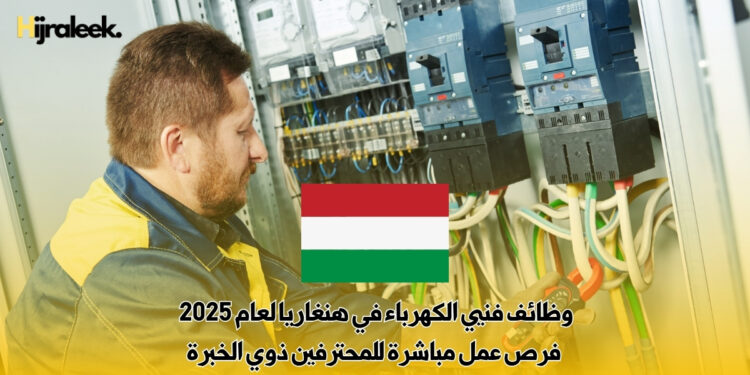 وظائف فنيي الكهرباء في هنغاريا لعام 2025 : فرص عمل مباشرة للمحترفين ذوي الخبرة