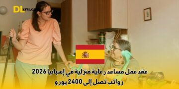 عقد عمل مساعد رعاية منزلية في إسبانيا 2026